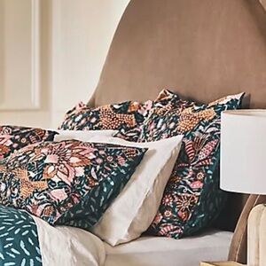 Anthropologie Mahina Euro Pillow Shams